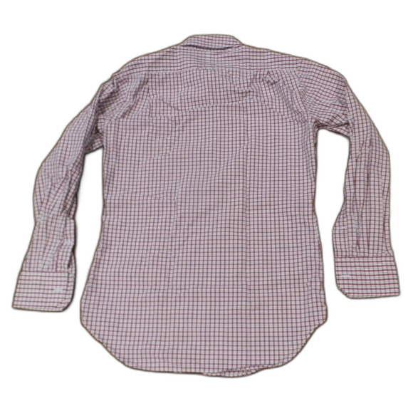 Thom Browne Red White Button Down Long Sleeve Shirt Plaid Men's Size 2 (Medium) - Picture 3 of 3